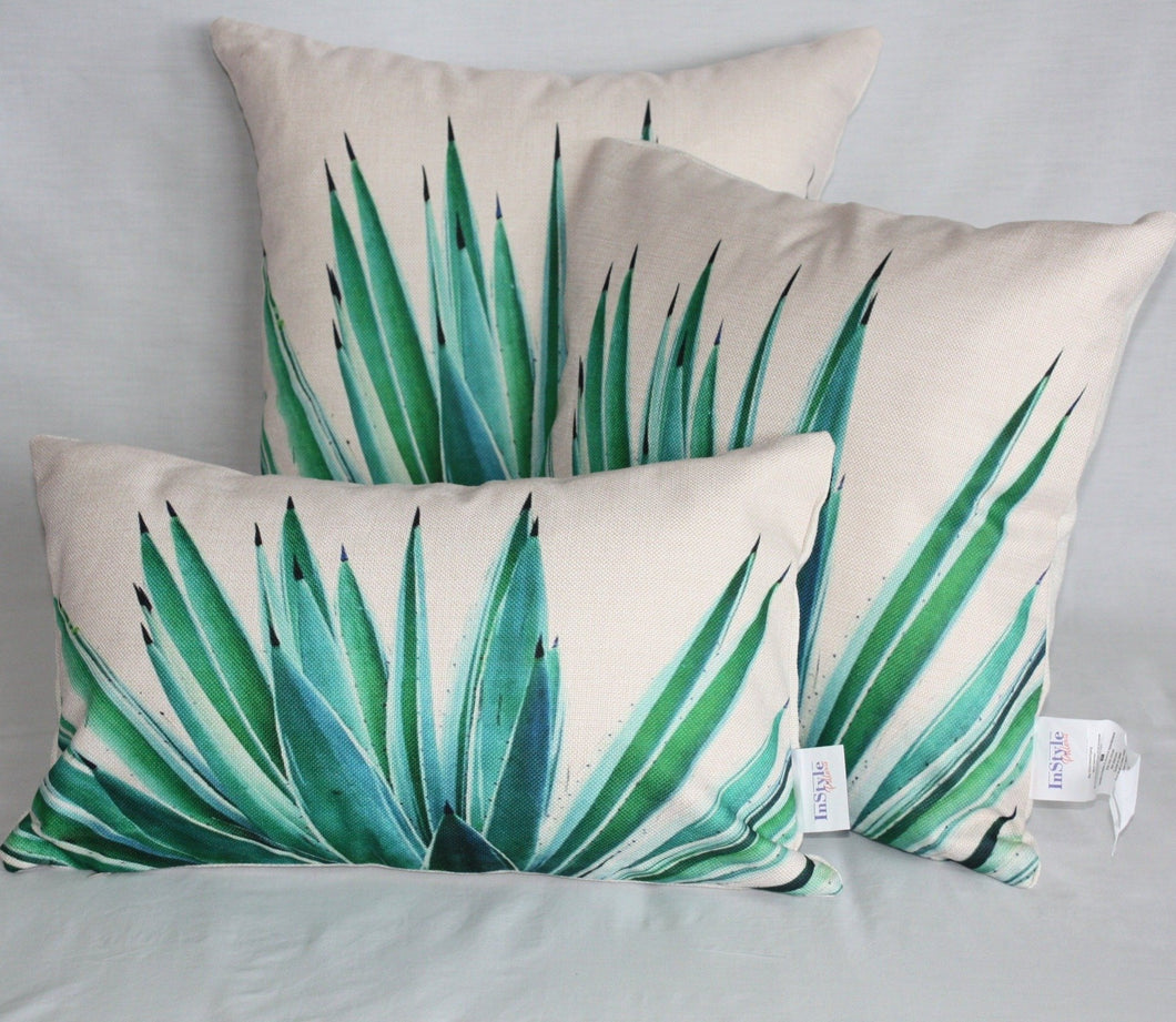 The image shown is from our Rainforest Collection, set of 3 outdoor throw pillowcases, sizes 12